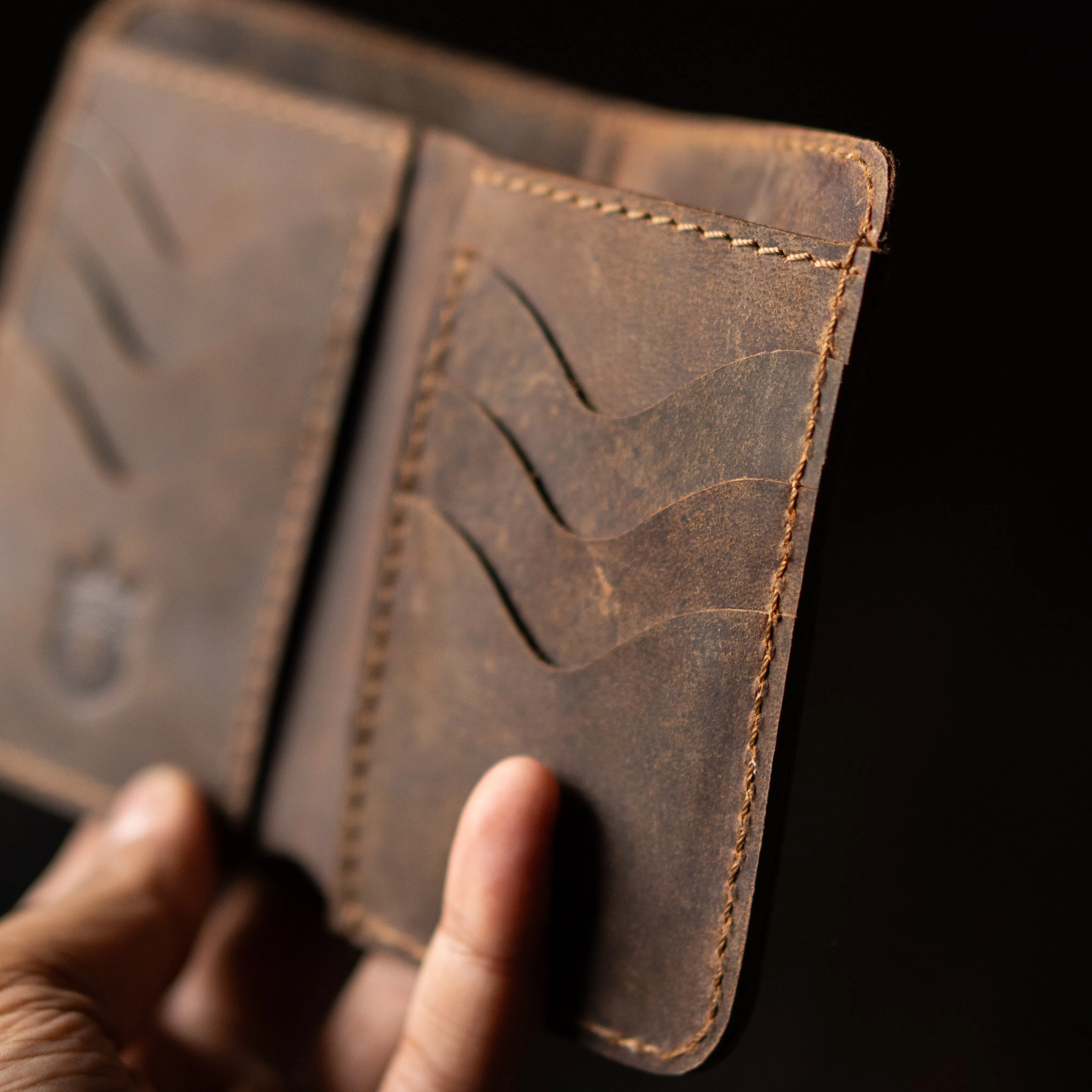 Countryman Vertical Wallet (Vintage Brown) sold by Craft and Glory product image thumbnail 4