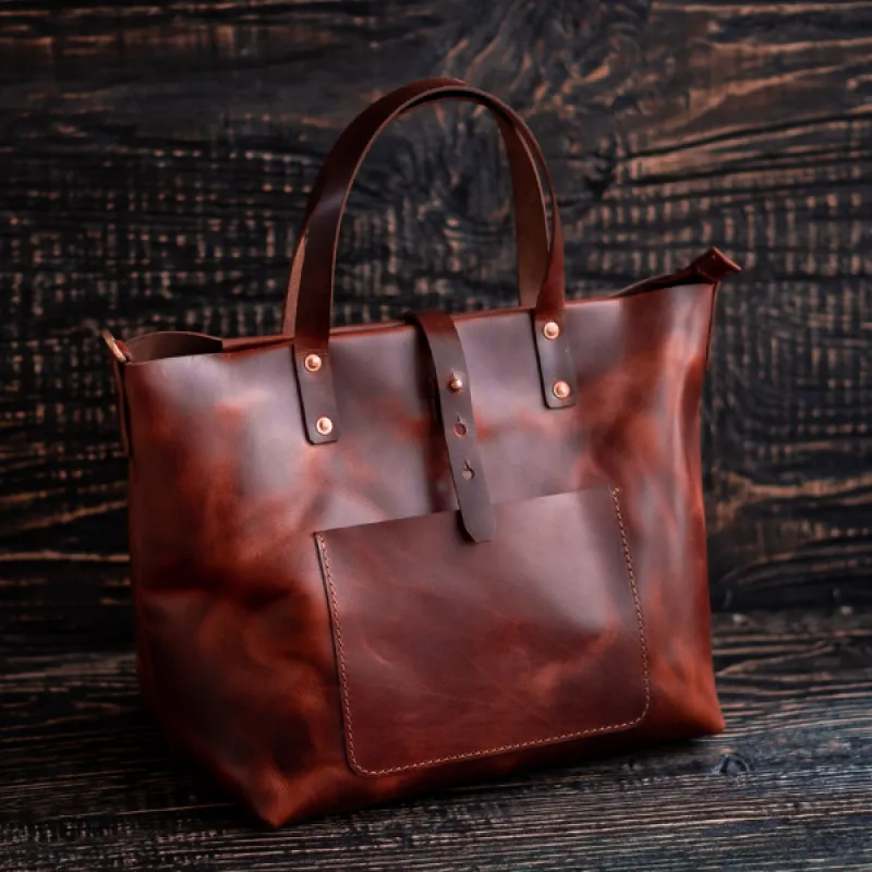 Portland Tote (Saddle Tan) sold by Craft and Glory