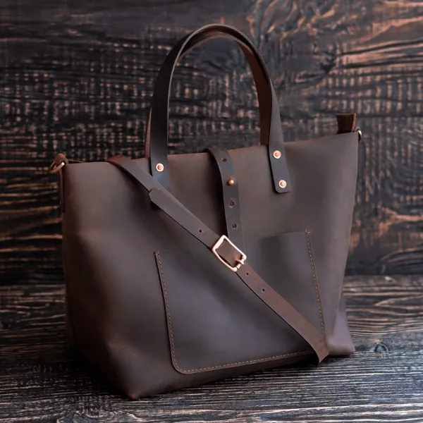 Portland Tote (Vintage Brown) sold by Craft and Glory product image thumbnail 2