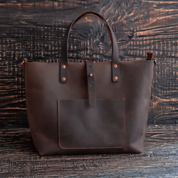 Portland Tote (Vintage Brown) sold by Craft and Glory product image thumbnail 3