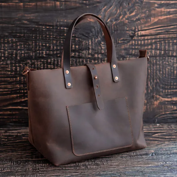 Portland Tote (Vintage Brown) sold by Craft and Glory