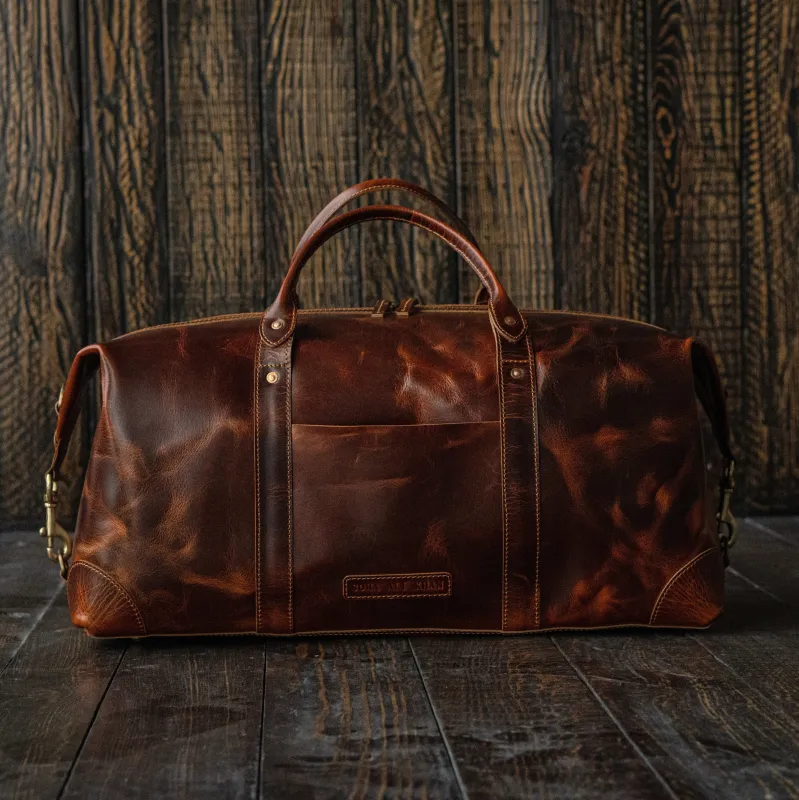 Heritage Duffle (Saddle Tan) made by Craft and Glory