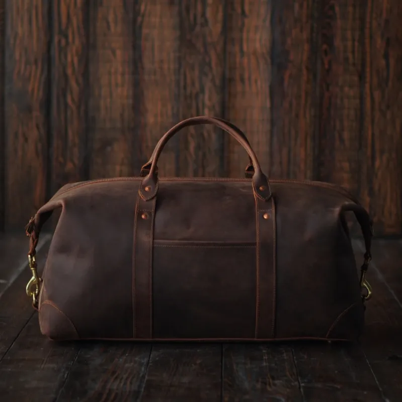 Heritage Duffle (Vintage Brown) made by Craft and Glory