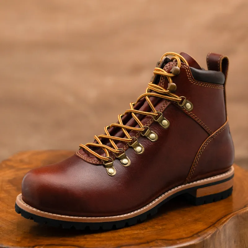 Hike Boots 6" (Saddle Tan) Goodyear Welted sold by Craft and Glory