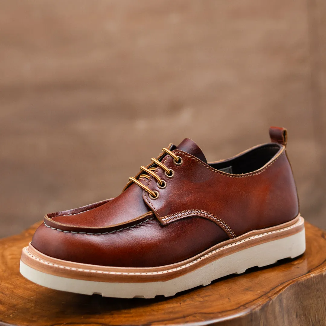 Moc-Toe Shoes (Saddle Tan) Goodyear Welted sold by Craft and Glory