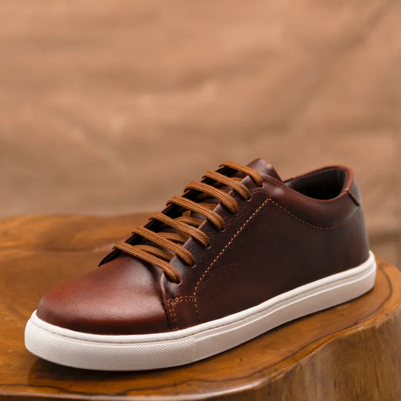 Manhattan Low Top Sneakers (Saddle Tan) sold by Craft and Glory
