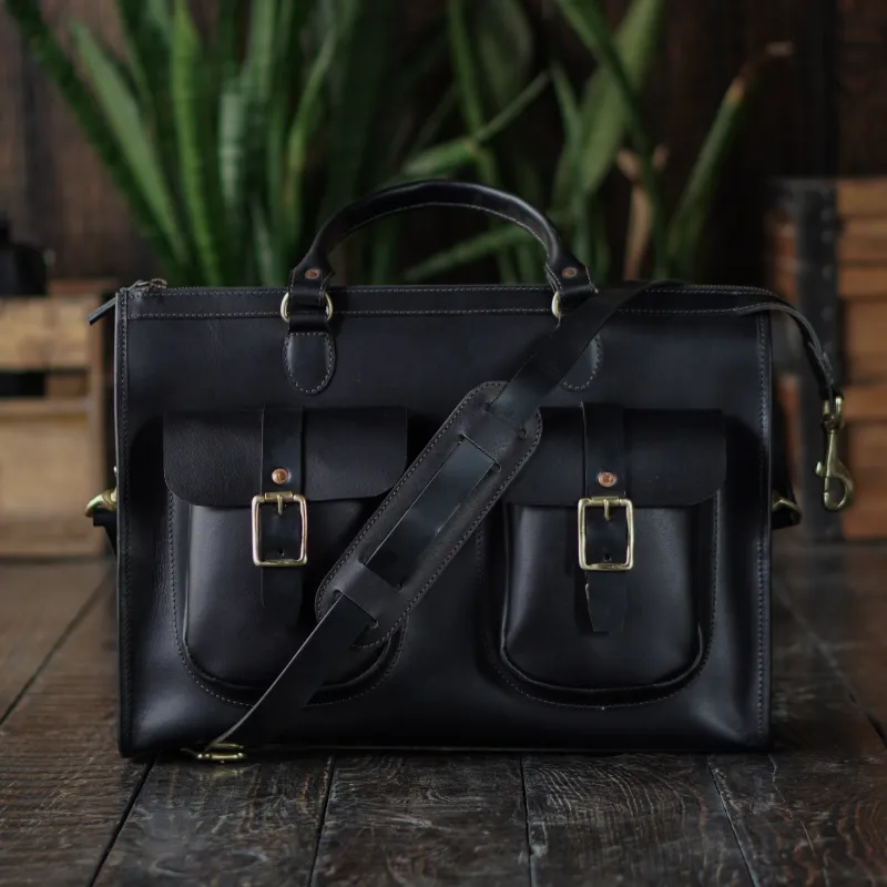 Diplomat Briefcase (Raven Black) sold by Craft and Glory