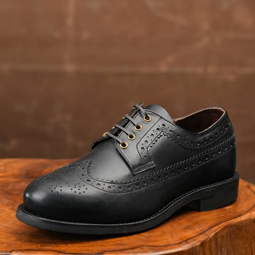 Sterling Brogue Shoes (Raven Black) Goodyear Welted sold by Craft and Glory product image thumbnail 3