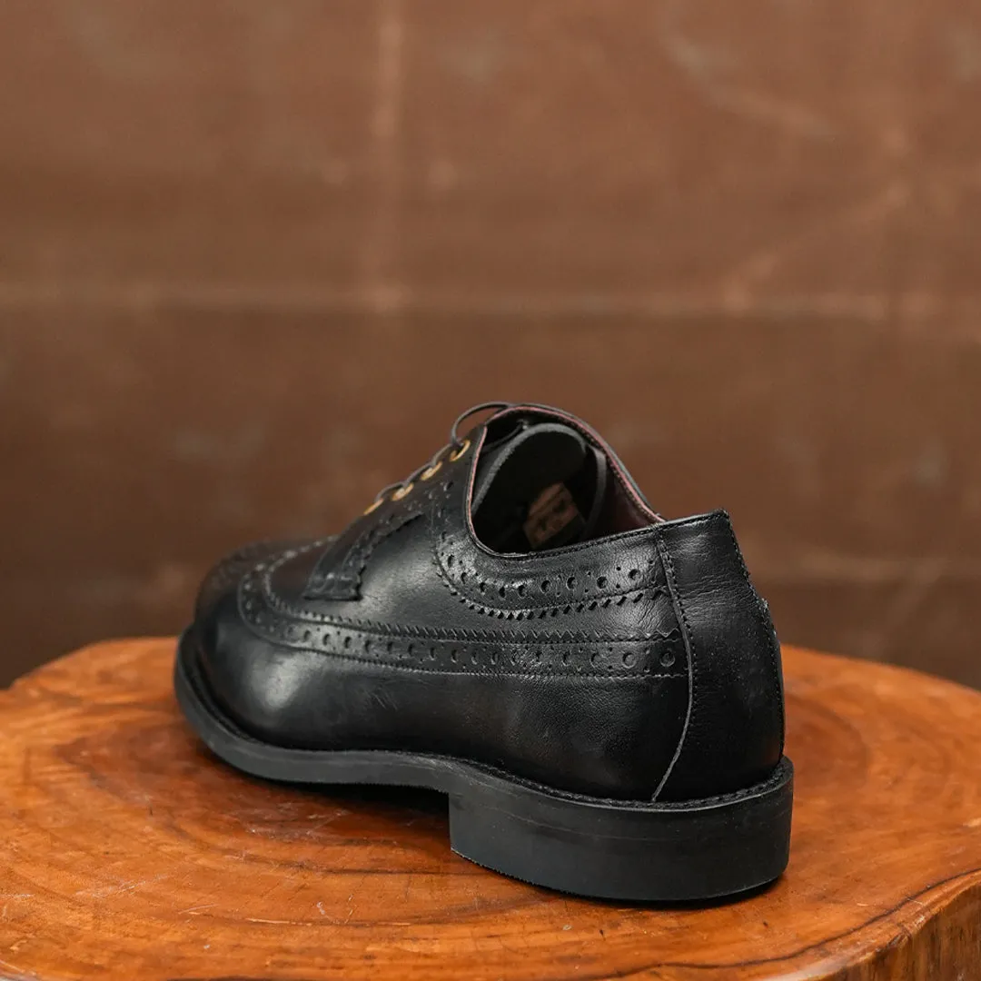 Sterling Brogue Shoes (Raven Black) Goodyear Welted sold by Craft and Glory product image thumbnail 5