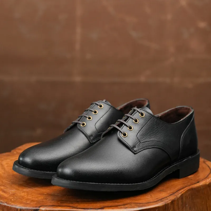 Craft Boondocker Shoes (Raven Black) Goodyear Welted made by Craft and Glory