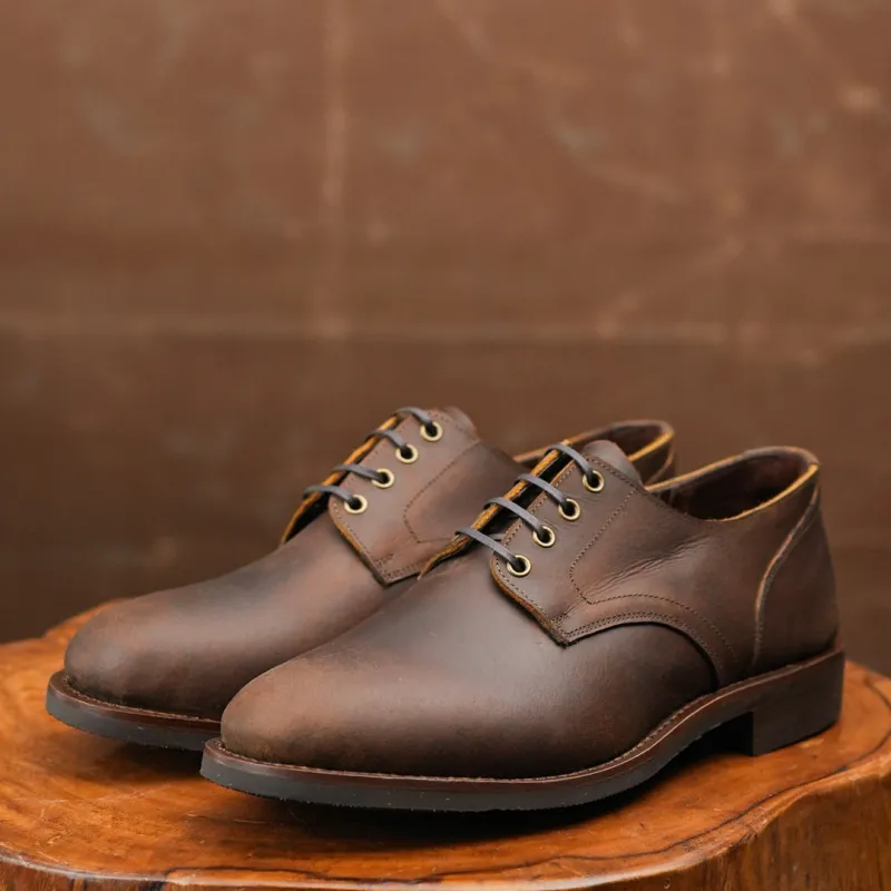 Craft Boondocker Shoes (Vintage Brown) Goodyear Welted STC made by Craft and Glory