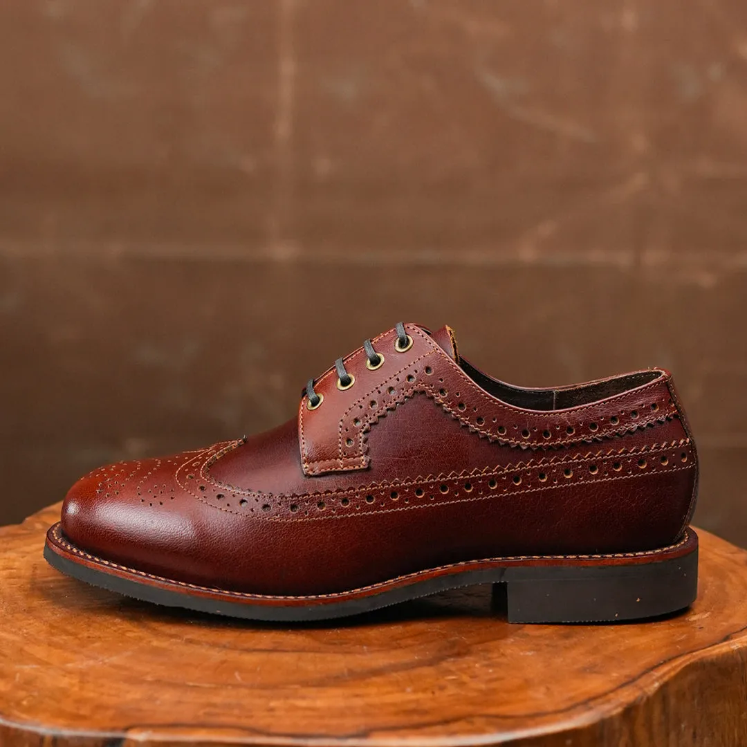 Sterling Brogue Shoes (Saddle Tan) Goodyear Welted STC sold by Craft and Glory product image thumbnail 4