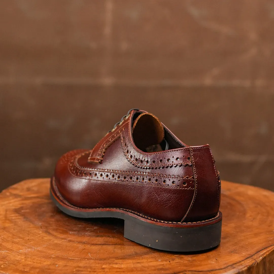 Sterling Brogue Shoes (Saddle Tan) Goodyear Welted STC sold by Craft and Glory product image thumbnail 5