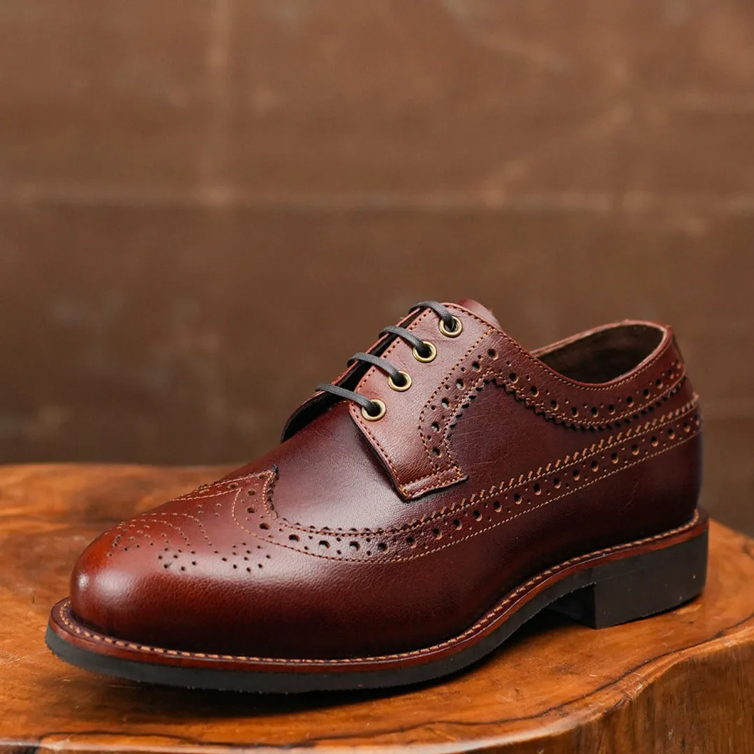 Sterling Brogue Shoes (Saddle Tan) Goodyear Welted STC sold by Craft and Glory product image thumbnail 3
