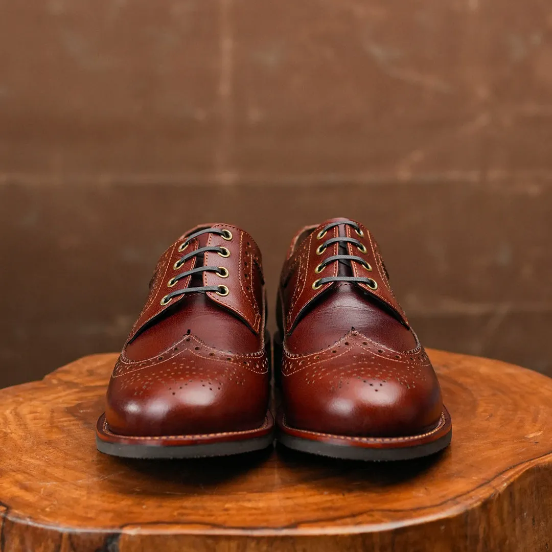 Sterling Brogue Shoes (Saddle Tan) Goodyear Welted STC sold by Craft and Glory product image thumbnail 2