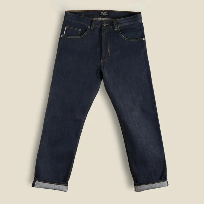 15 Oz Blue Blood Five Pocket 2.0 Selvedge Denim For Men ( True Straight) made by Craft and Glory