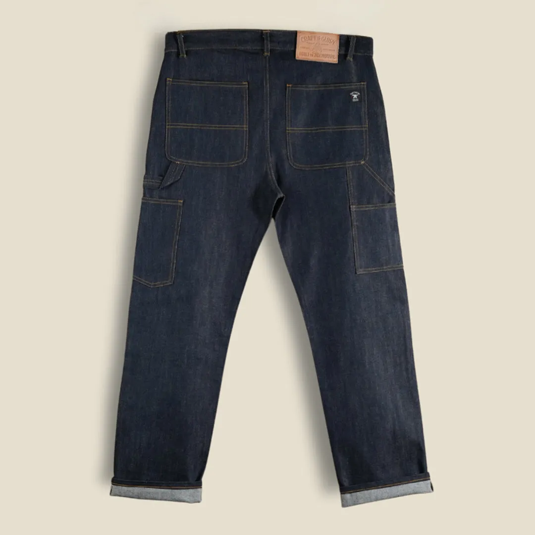 15 Oz Blue Blood Double Knee Carpenter 2.0 Selvedge Denim For Men ( True Straight) sold by Craft and Glory product image thumbnail 2