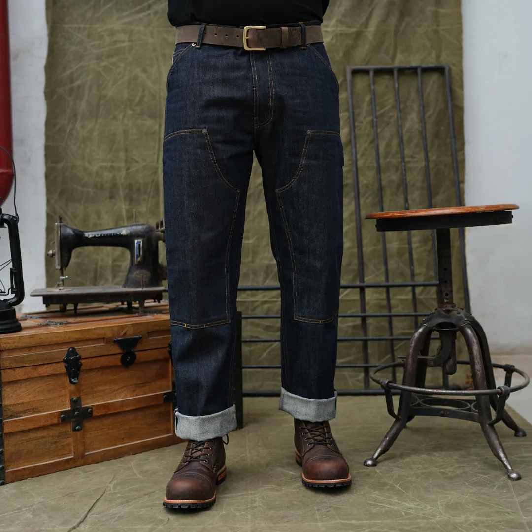 15 Oz Blue Blood Double Knee Carpenter 2.0 Selvedge Denim For Men ( True Straight) sold by Craft and Glory product image thumbnail 3