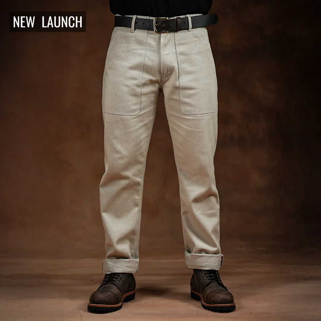Fatigue Pants Arctic Wolf 12 Oz Cotton Twill For Men (True Straight) sold by Craft and Glory