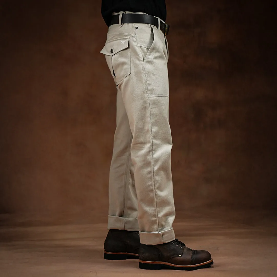 Fatigue Pants Arctic Wolf 12 Oz Cotton Twill For Men (True Straight) sold by Craft and Glory product image thumbnail 4