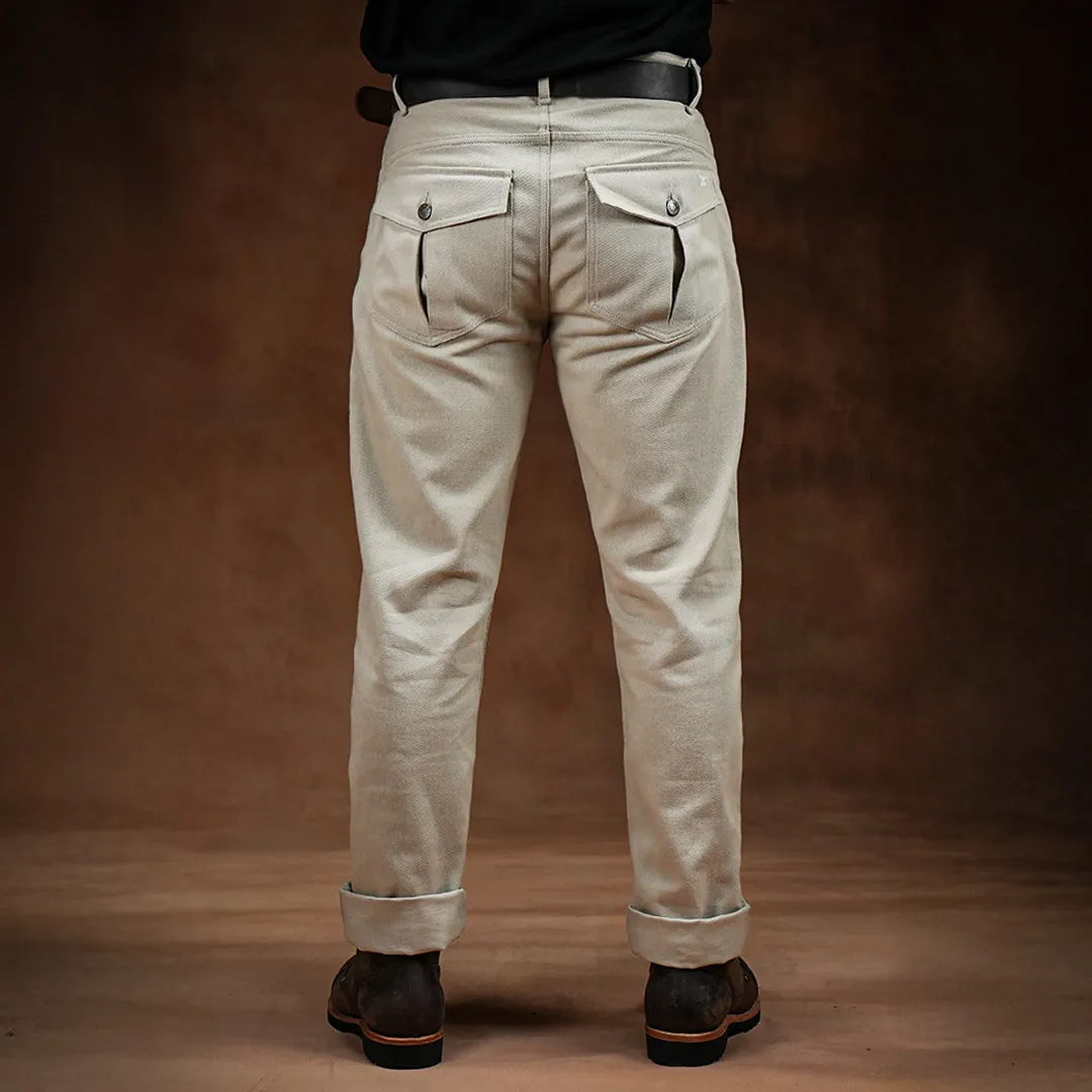 Fatigue Pants Arctic Wolf 12 Oz Cotton Twill For Men (True Straight) sold by Craft and Glory product image thumbnail 5
