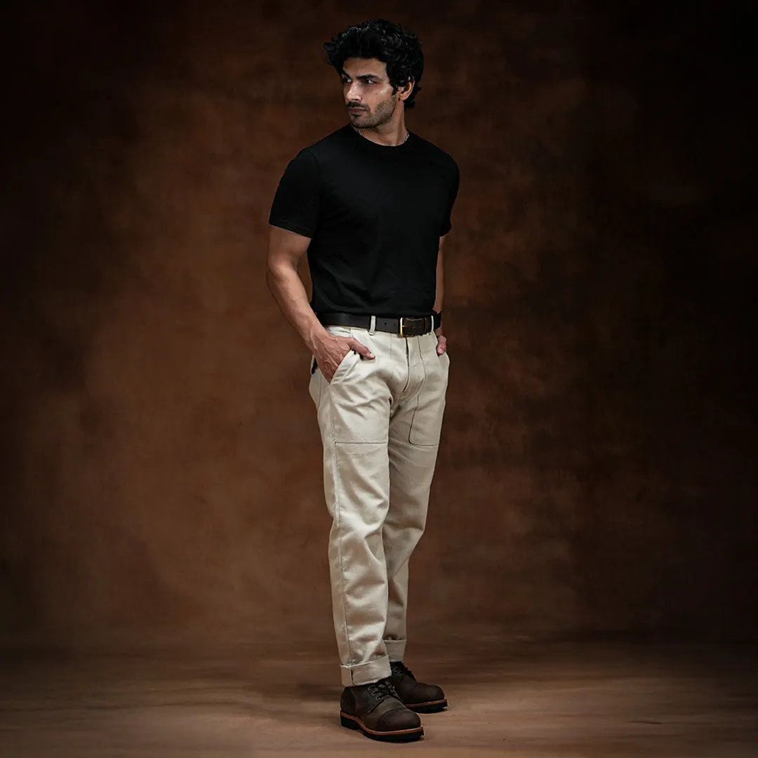 Fatigue Pants Arctic Wolf 12 Oz Cotton Twill For Men (True Straight) sold by Craft and Glory product image thumbnail 2