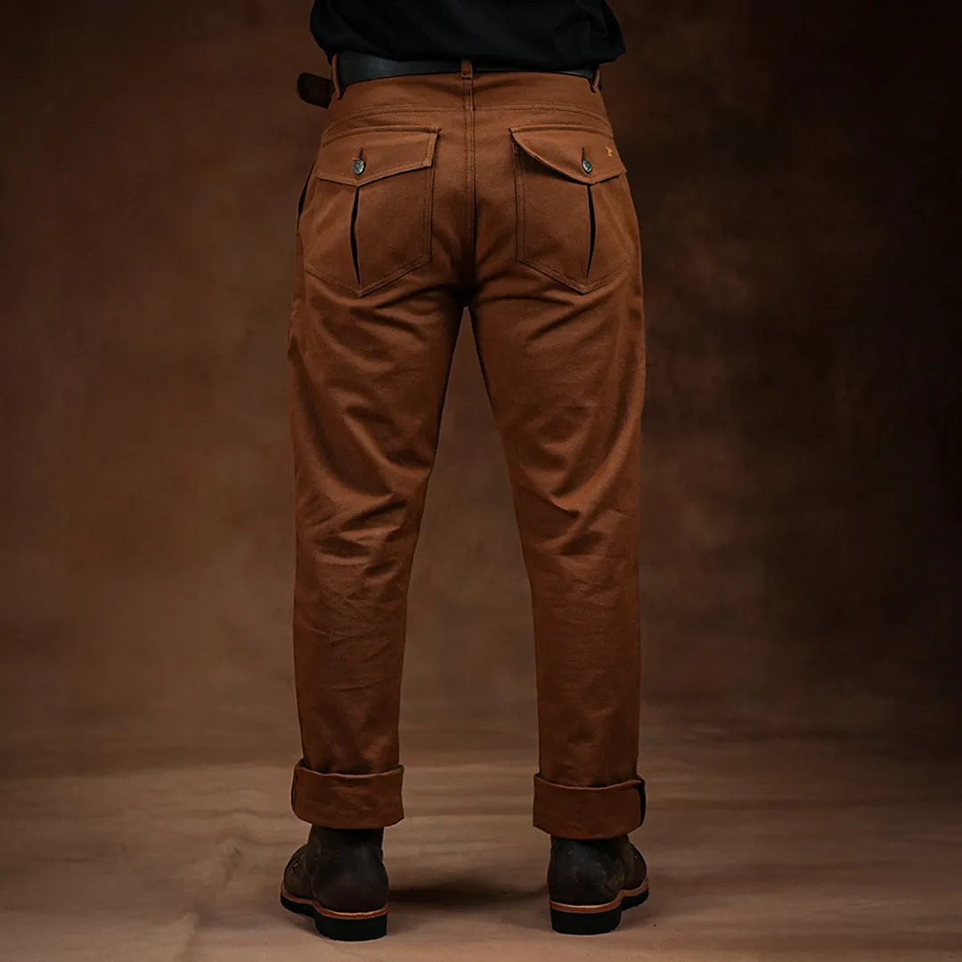 Fatigue Pants Fox Brown 12 Oz Duck Canvas For Men (True Straight) sold by Craft and Glory product image thumbnail 4