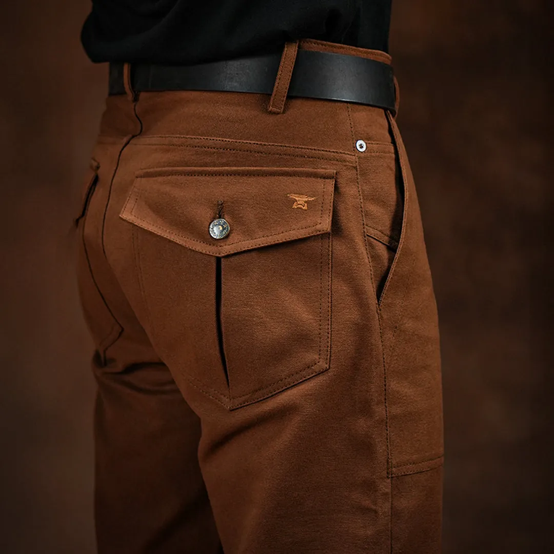 Fatigue Pants Fox Brown 12 Oz Duck Canvas For Men (True Straight) sold by Craft and Glory product image thumbnail 5