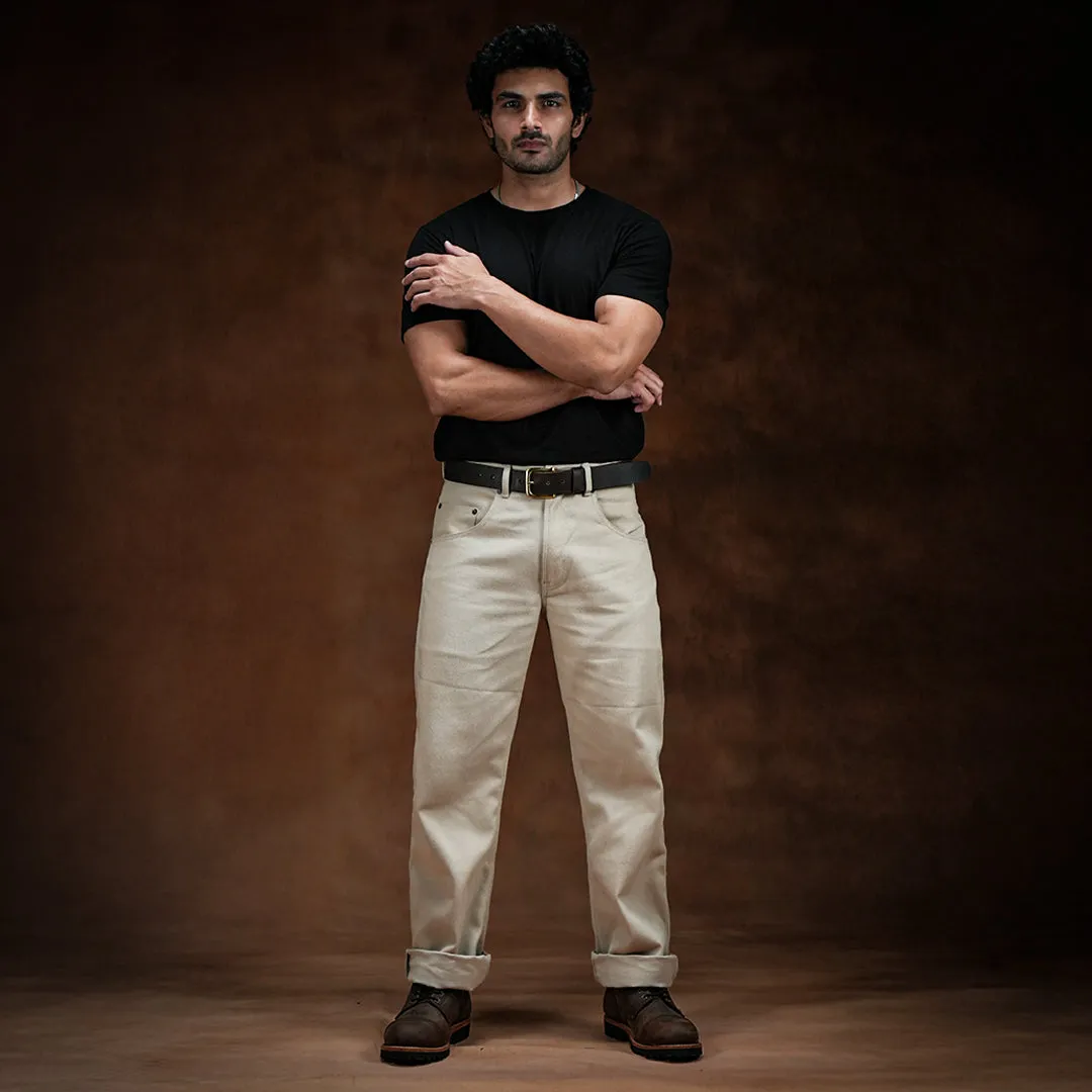 Five Pocket Arctic Wolf 12 Oz Cotton Twill Pants For Men (True Straight) sold by Craft and Glory product image thumbnail 2
