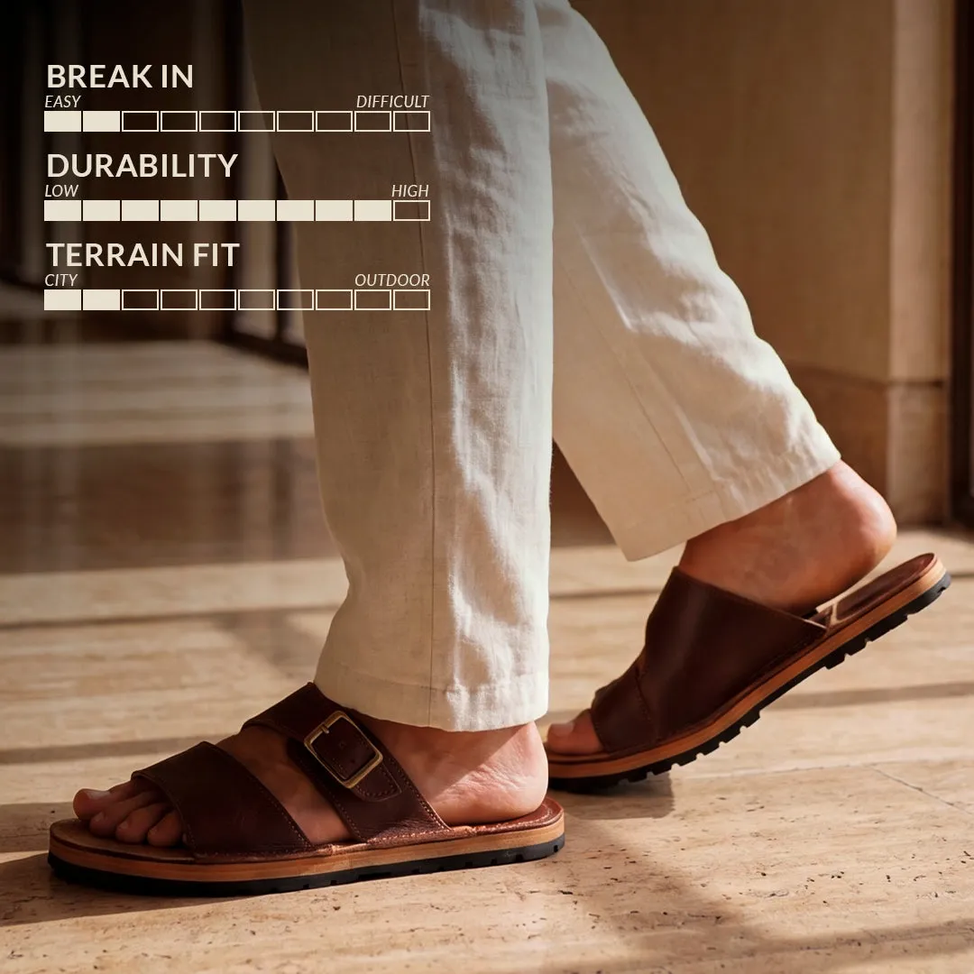 Harbor Slides (Saddle Tan) sold by Craft and Glory product image thumbnail 2