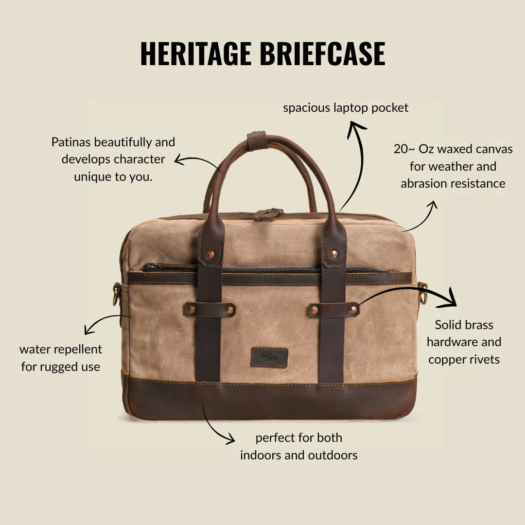 Heritage Briefcase ( Sandstorm ) sold by Craft and Glory product image thumbnail 2