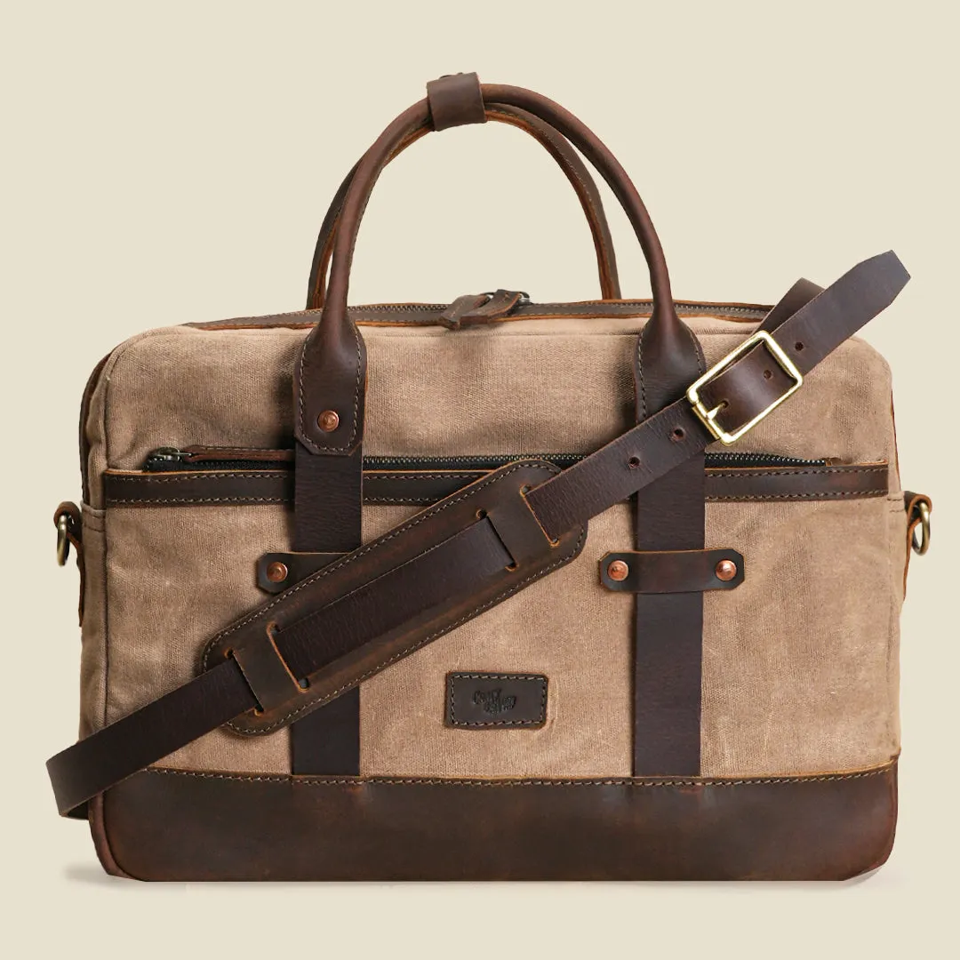 Heritage Briefcase ( Sandstorm ) sold by Craft and Glory product image thumbnail 4
