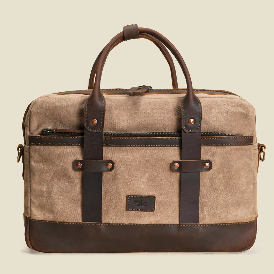 Heritage Briefcase ( Sandstorm ) sold by Craft and Glory product image thumbnail 3