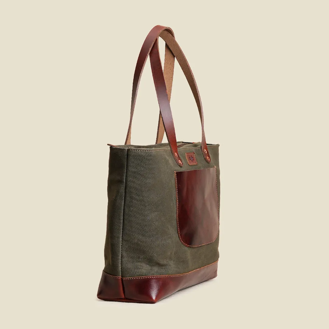 The Willow Tote ( Forest Green ) sold by Craft and Glory product image thumbnail 4