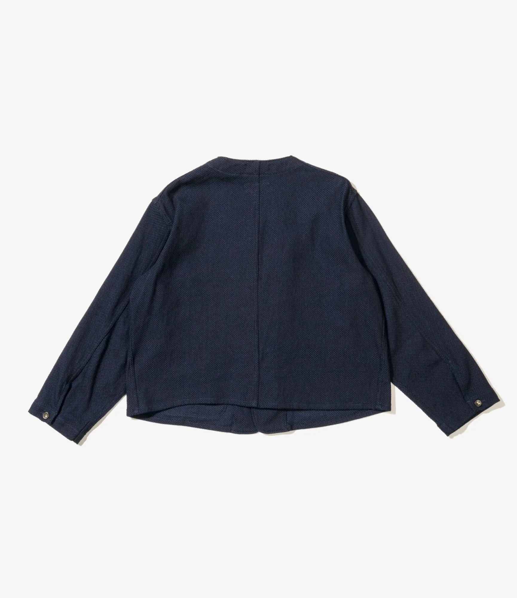Engineer Short Jacket - Dk. Navy Cotton Heavy Basketweave sold by Nepenthes New York product image thumbnail 2