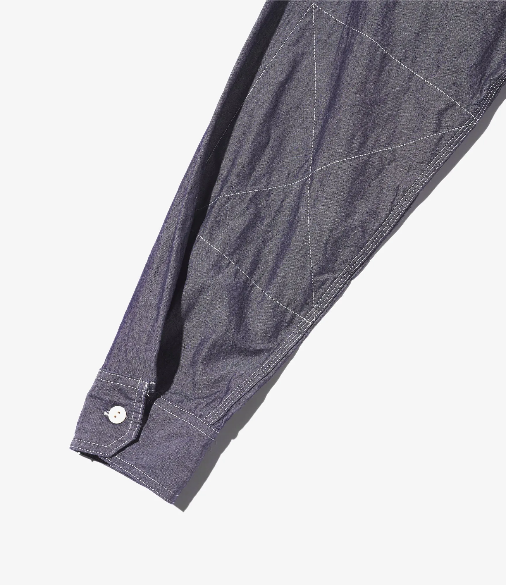 Work Shirt - Indigo Cotton Chambray sold by Nepenthes New York product image thumbnail 5