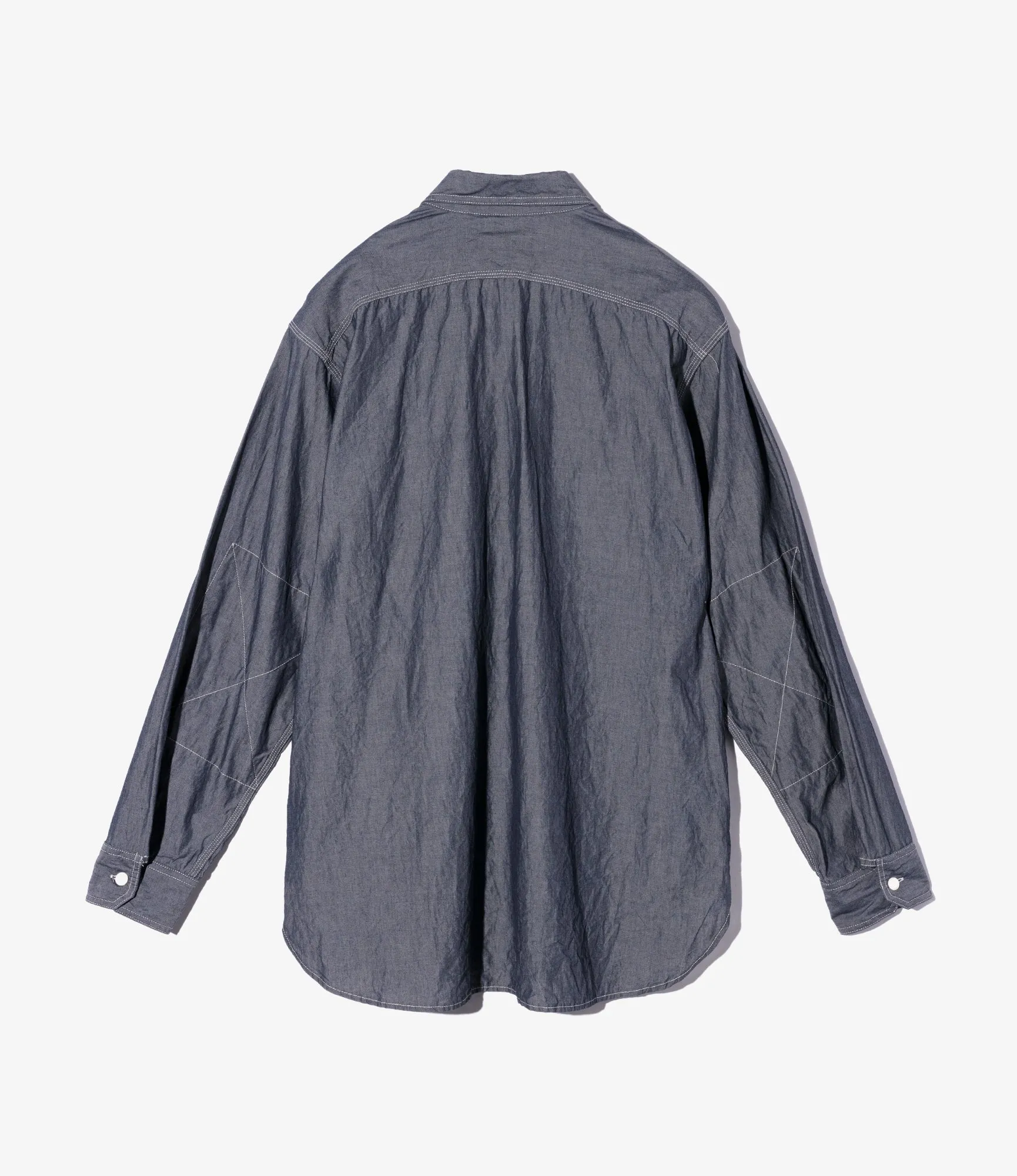 Work Shirt - Indigo Cotton Chambray sold by Nepenthes New York product image thumbnail 2