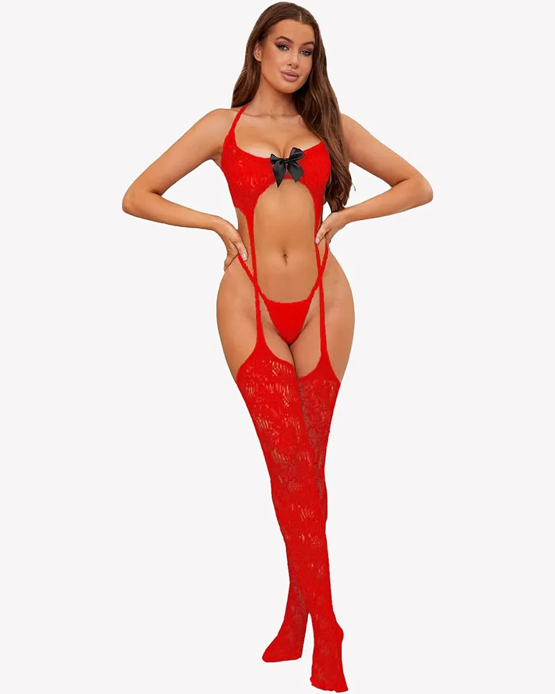 Lingerie Set with Garter Belt Stockings and Panty sold by Avid Love product image thumbnail 4