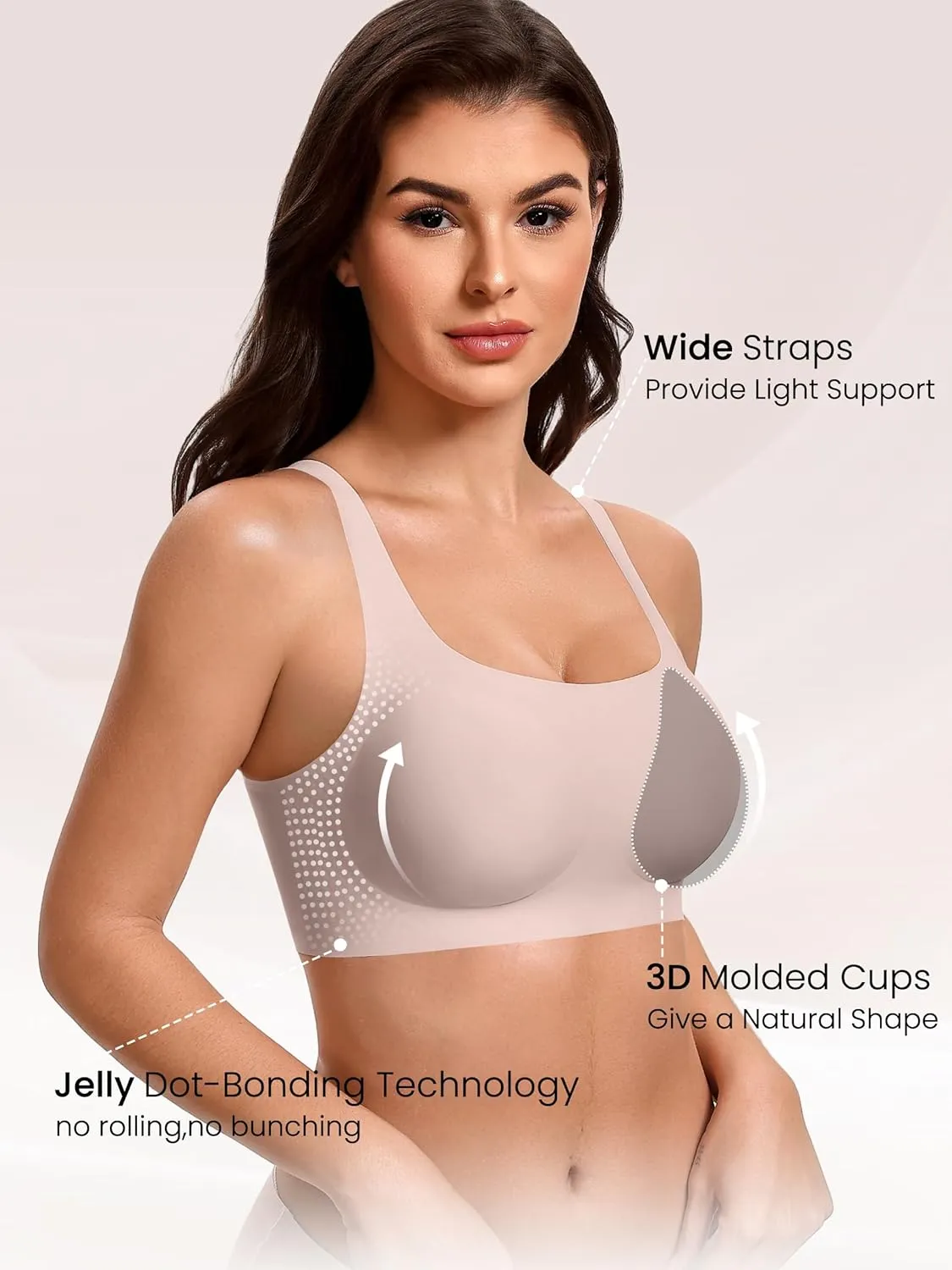 Wireless Bra No Underwire Jelly Bras sold by Avid Love product image thumbnail 2