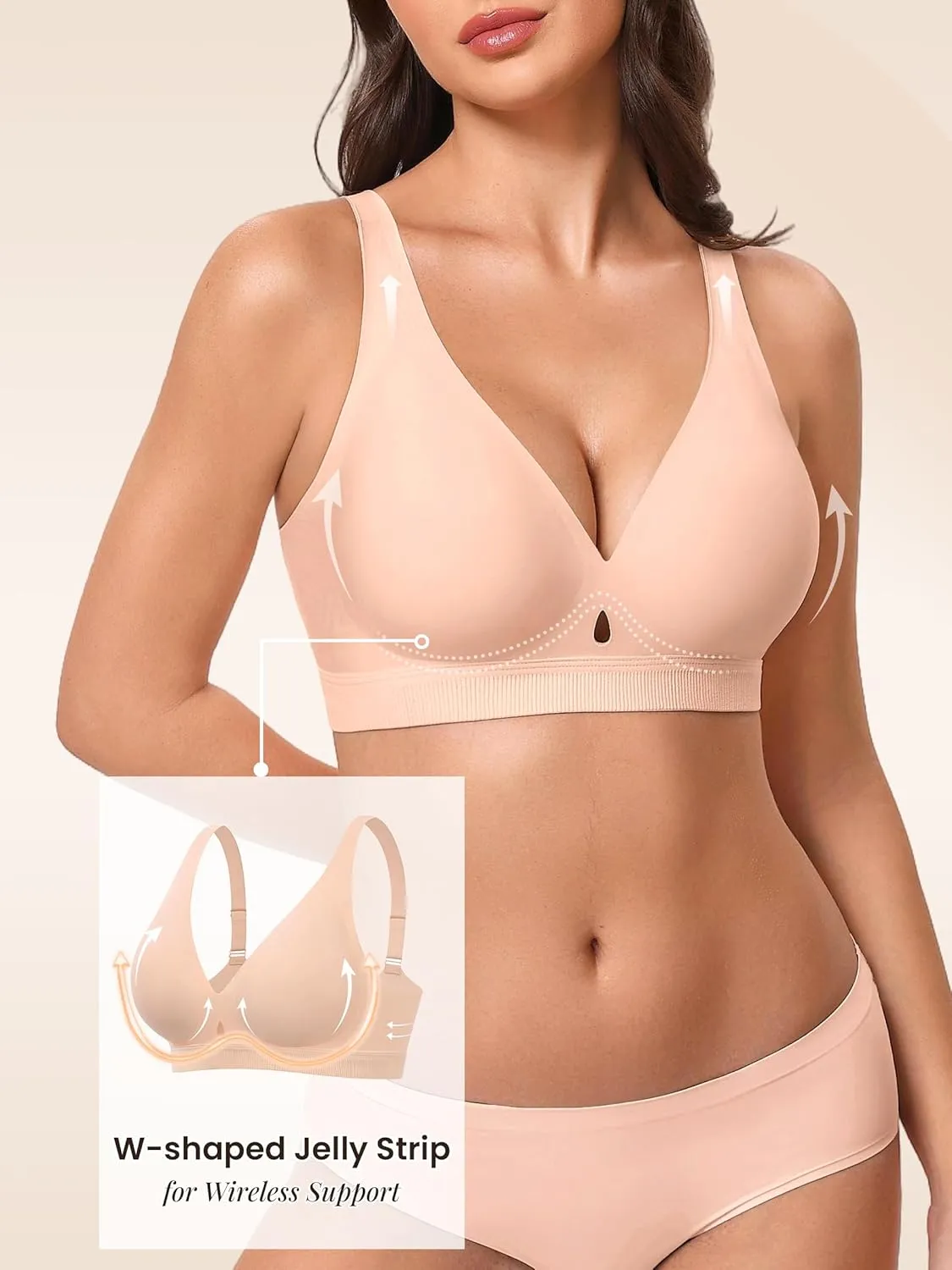 Wireless Bra Supportive No Underwire Bras sold by Avid Love product image thumbnail 5