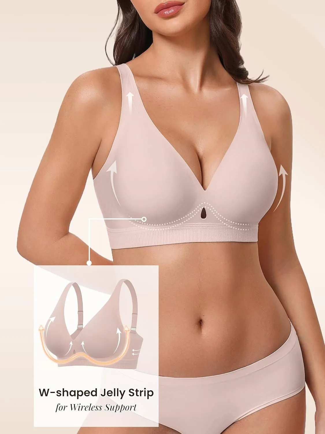 Wireless Bra Supportive No Underwire Bras sold by Avid Love product image thumbnail 4