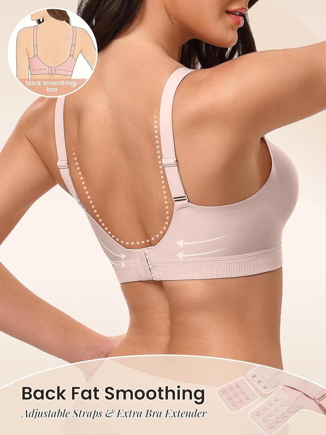 Wireless Bra Supportive No Underwire Bras sold by Avid Love product image thumbnail 3