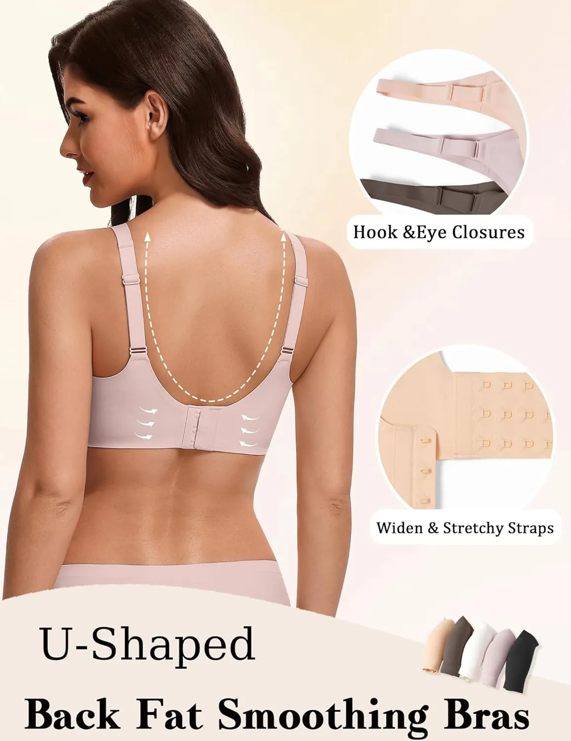 No Underwire Bras Full Coverage Wireless Bra sold by Avid Love product image thumbnail 3