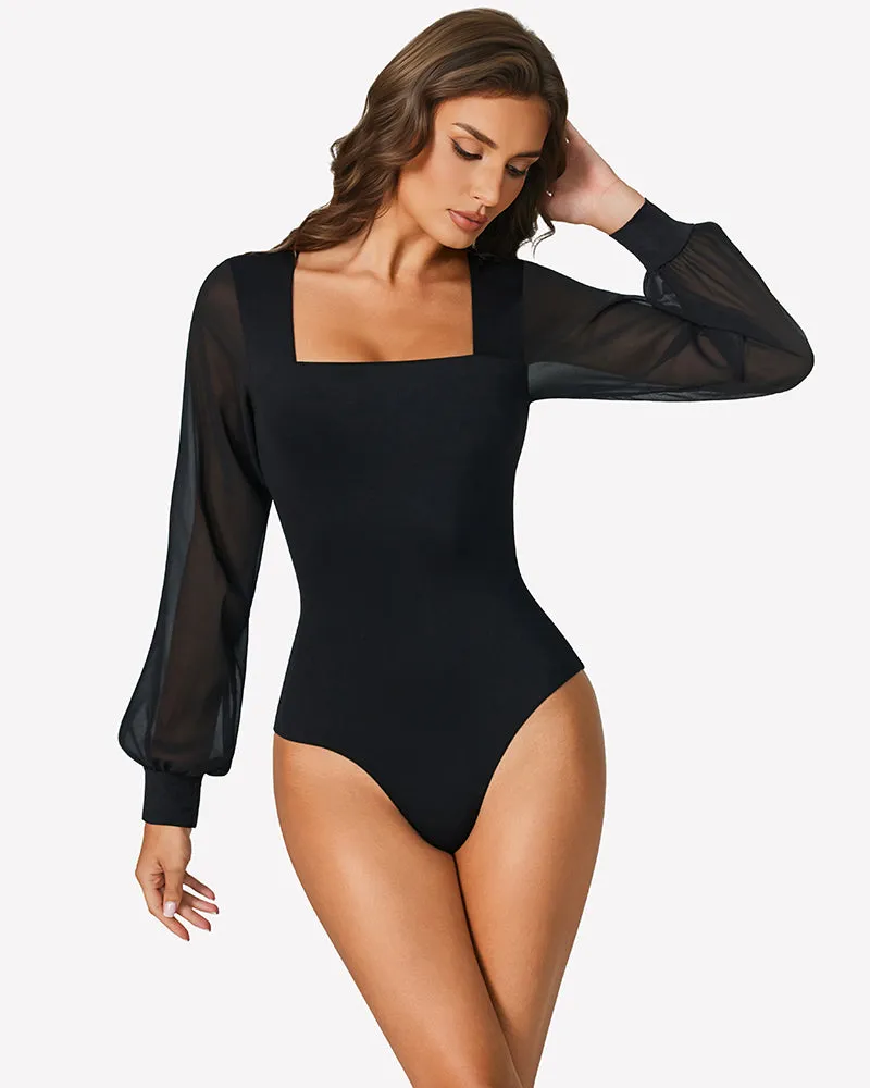 Puff Long Sleeve Bodysuit Leotards sold by Avid Love product image thumbnail 2