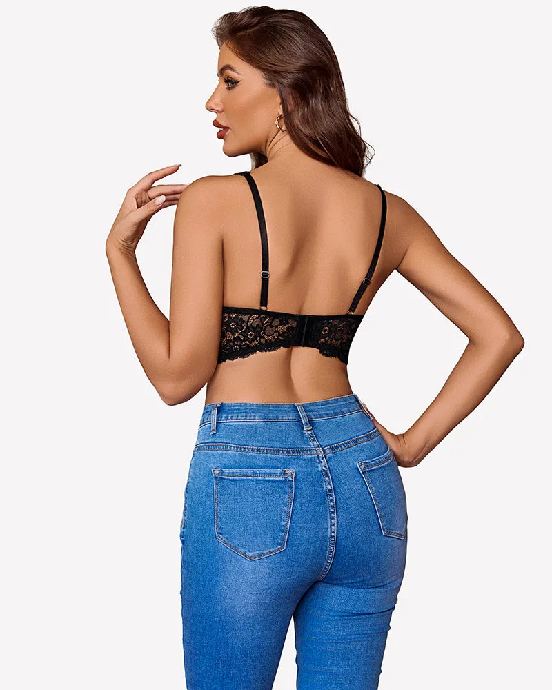 V Neck Wireless Unlined Basic Bras sold by Avid Love product image thumbnail 2
