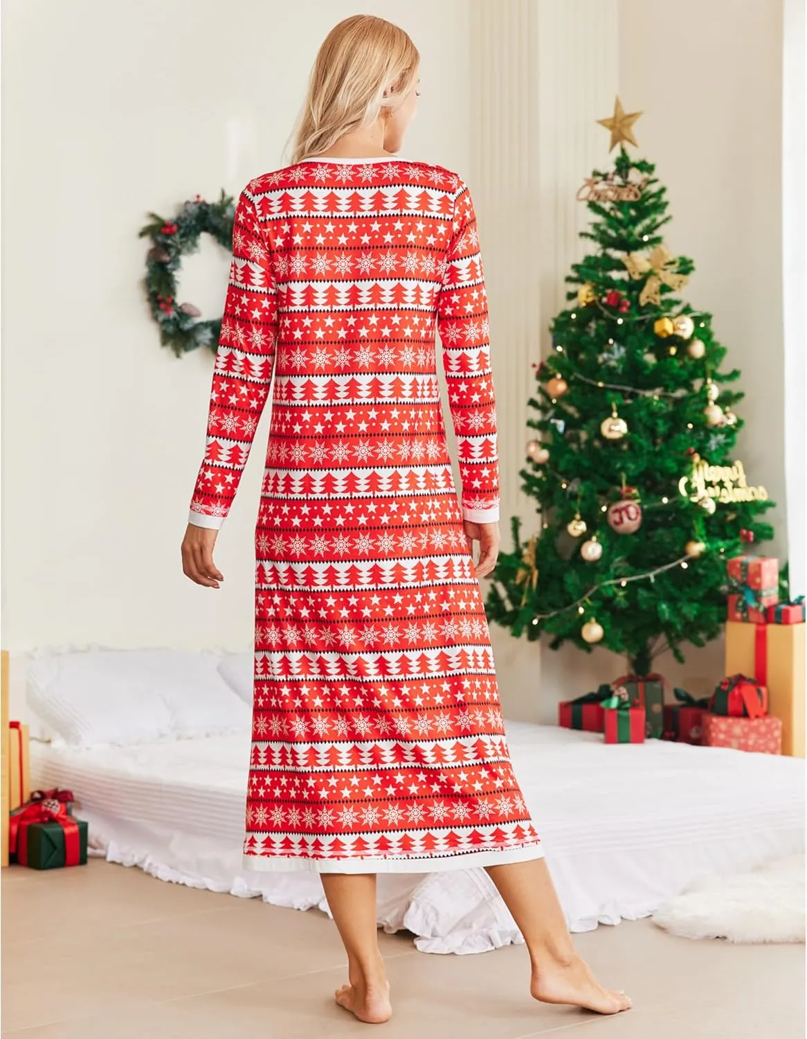 Long Sleeve Full Length Long Nightshirt (US Only) sold by Avid Love product image thumbnail 3