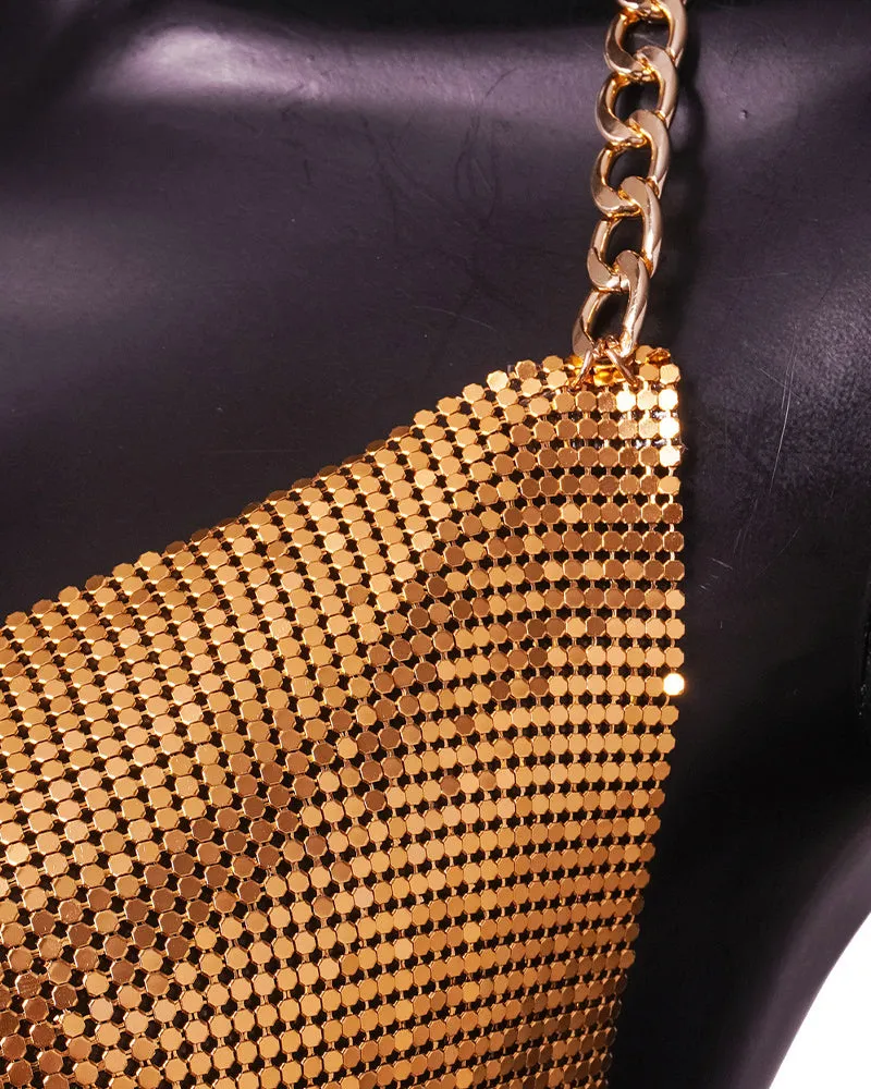 Sequin Backless Side Split Long Dress sold by Avid Love product image thumbnail 4