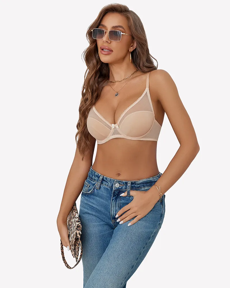 Mesh Underwire Bras Full Coverage Bra sold by Avid Love product image thumbnail 5