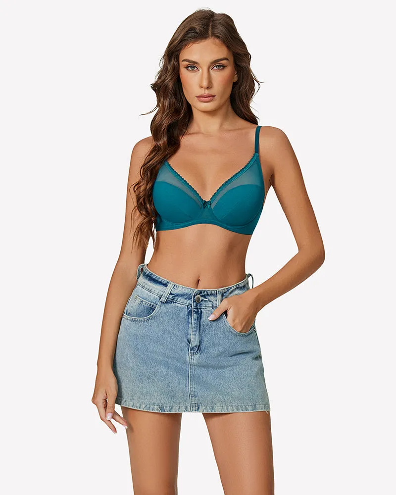 Mesh Underwire Bras Full Coverage Bra sold by Avid Love product image thumbnail 3