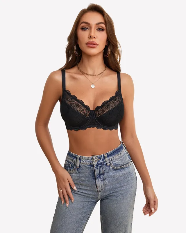 Lifting Lace Underwire Bra for Large Bust sold by Avid Love